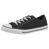 Sneaker CONVERSE "Chuck Taylor All Star Dainty GS Basic Canvas Ox", Gr. 37, schwarz-weiß (schwarz, weiß, schwarz), Textil, kontrastfarbene Details, sportlich, Schuhe