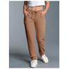 Sweathose TRIGEMA "TRIGEMA Jogginghose in leichter Sweat-Qualität", Damen, Gr. M, US-Größen, braun (haselnuss), 50% Baumwolle, 50% Polyester, sportlich, Hosen