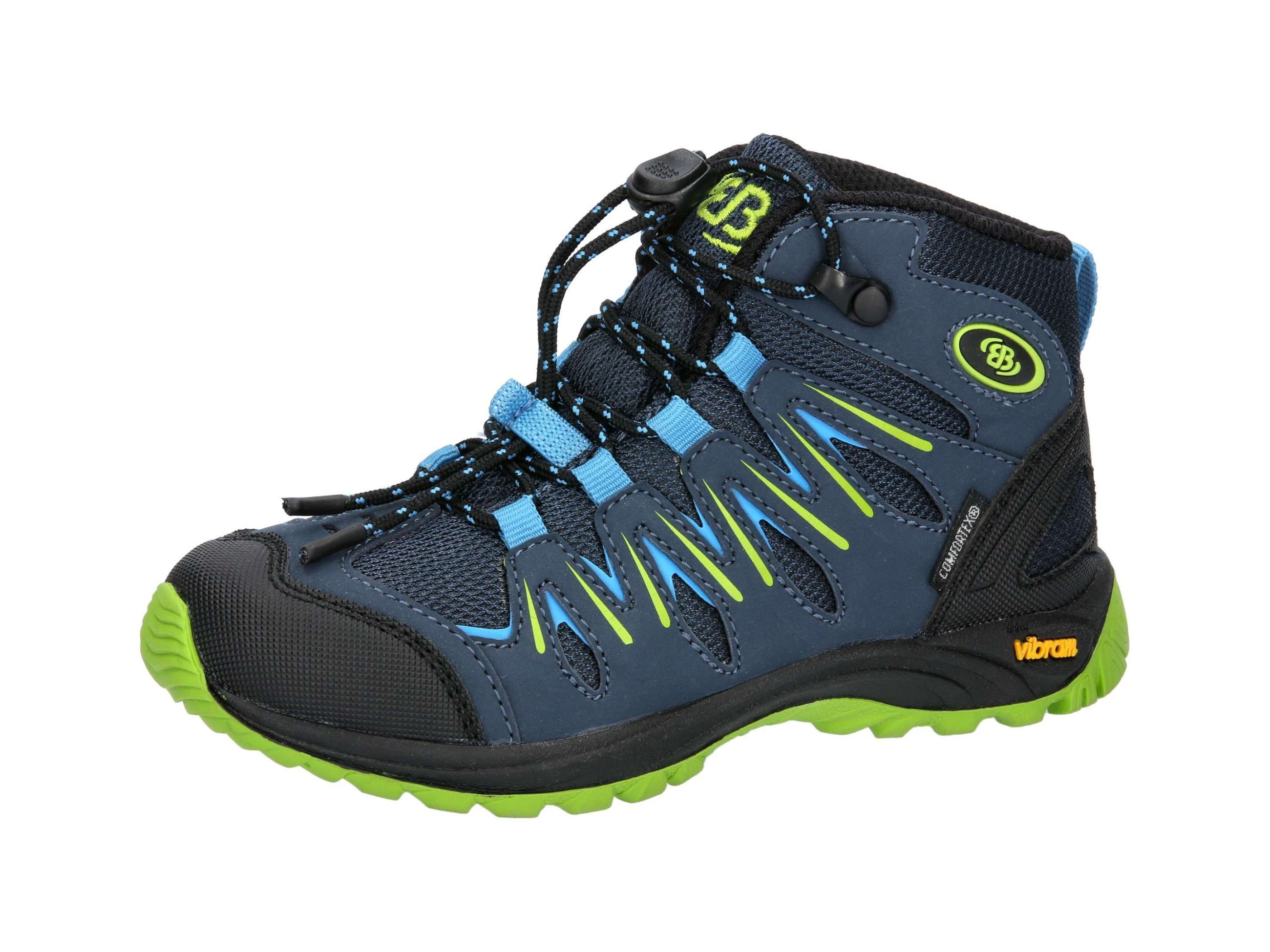 Wanderschuh BRÜTTING "Outdoorstiefel Expedition Kids High", Kinder, Gr. 32, blau, Synthetik, Schuhe Wanderschuh