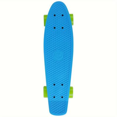 TEMU 22" Complete Skateboard For Beginners Mini Retro Skateboard Classic Standard Wheels For Beginners