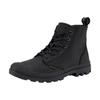 Schnürboots PALLADIUM "PAMPA ZIP LTH ESS", Gr. 45, schwarz, Leder, sportlich, Schuhe, Schnürstiefelette mit Reißverschluss