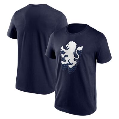 Aston Villa Ripple Graphic T-Shirt – Marineblau – Herren Image