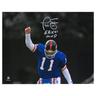 Phil Simms New York Giants Autographed 11"" x 14"" Arm Up Photograph with ""SB XXI MVP"" Inscription