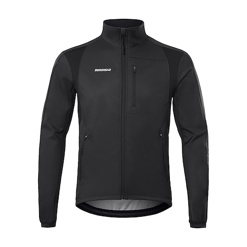 Herren Fahrradjacke Radjacke Windschutz Fleecejacke Winter Warm Feuchtigkeitsableitung Atmungsaktivität Tasche auf der Rückseite Fahhrad Jacke Trainingsanzug MTB Mountain Rennrad Radfahren in der Image