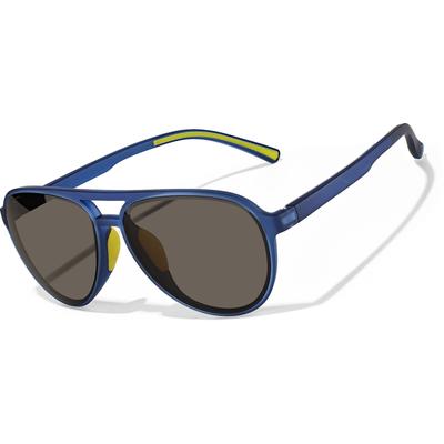 Zunnies Aviator Sunglasses Blue With Gray Lenses Plastic Full Rim Frame, Zenni, T02101615
