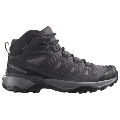 Salomon - Women's X Ultra 360 Leather Mid GORE-TEX - Wanderschuhe UK 9 | EU 43 grau/schwarz