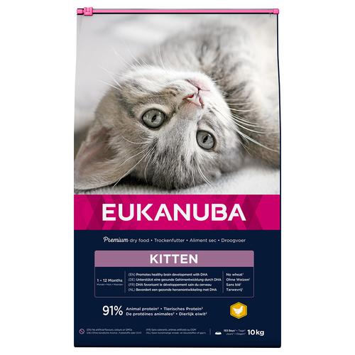 Sparpaket: 2x 10kg Eukanuba Healthy Start Kitten Katzenfutter trocken