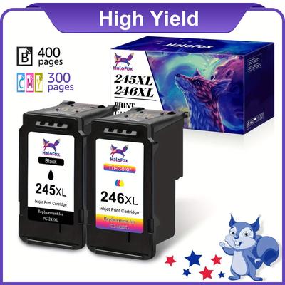 TEMU 2x Pg-245xl Cl-246xl Ink Cartridges For Pixma Mg2420 Mg2520 Mg2522 Mg2525 Mg2550 Mx492 Mx495 Tr4520 Tr4522 Ts3120 Ts3122 Lot