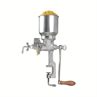 TEMU Manual High-hopper Grain Grinder, , Silver