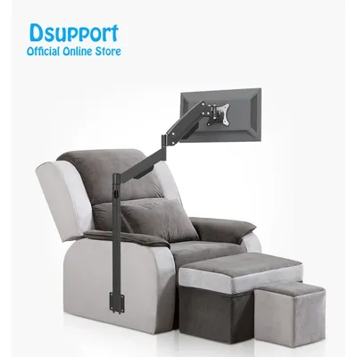 Heavy Duty 13"-27" LCD Monitor Floor Stand / Sofa side Fixed TV Mount Computer Monitor Holder Arm LD216