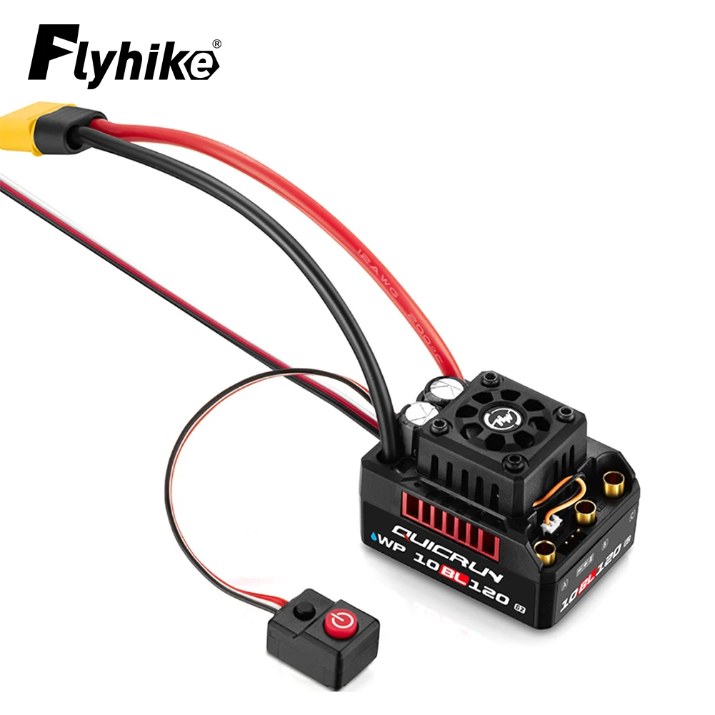 Hobby wing quicrun wp 10 bl120 g2 120a 2-4s lipo geschwindigkeit regler bürsten los esc sensor los für 1/10 1/12 rc auto spielzeug teil
