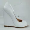 Zhima Frauen Pumps Slip on Wedges High Heels Sandalen Peep Toe Höhe erhöhen Party Damen Schuhe Frau Größe 41 43 4550 52