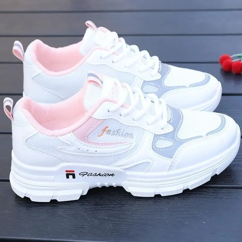basket compensées pour femme chaussures de femme chaussures compensées pour femme chaussure femme Maogu-Chaussures de Course Blanches et Respirantes pour Femme, Baskets de Marche, d