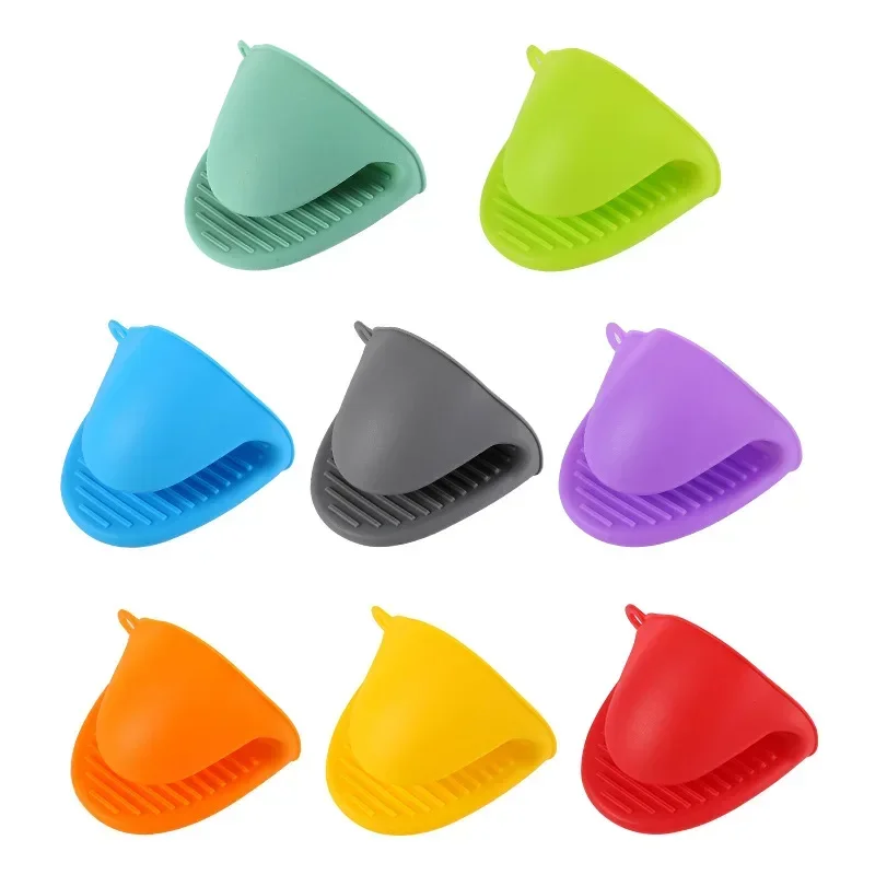 Gants de four en Silicone épais, résistants à la chaleur, Anti-brûlure, pour la cuisine, poignées de pincement, support de Pot, accessoires de cuisine en Silicone, 1 pièce