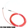 12K 75W 100W 150W Carbon Faser Heizung Draht Heizung Kabel Telflon Heizung Platte Heizung Draht