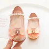 Disney Mädchen Mode Prinzessin Schuhe gefroren Prinzessin Elsa Kinderschuhe Mädchen Baby grün rosa flache Schuhe Performance-Schuhe