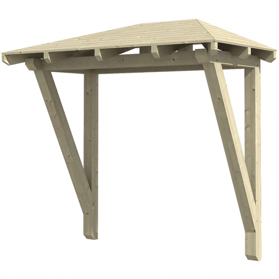 Skan Holz Vordach Wismar Dach Natur, Typ 2 Image