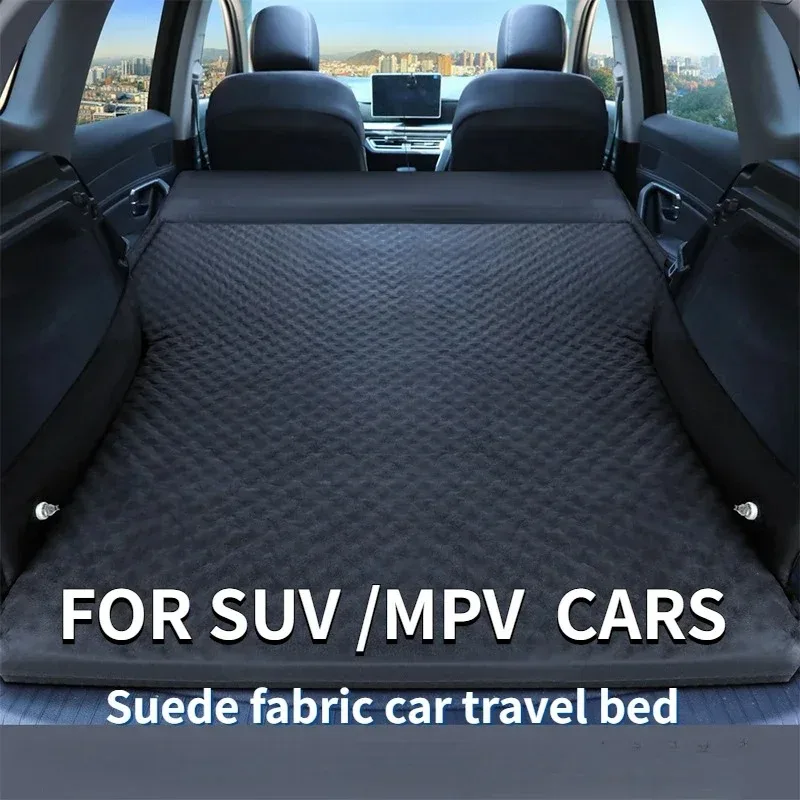 Neu für Geländewagen Reise Luftkissen aufblasbare Luft matratze Outdoor Camping aufblasbare spezielle Wildleder Stoff Auto Reise bett