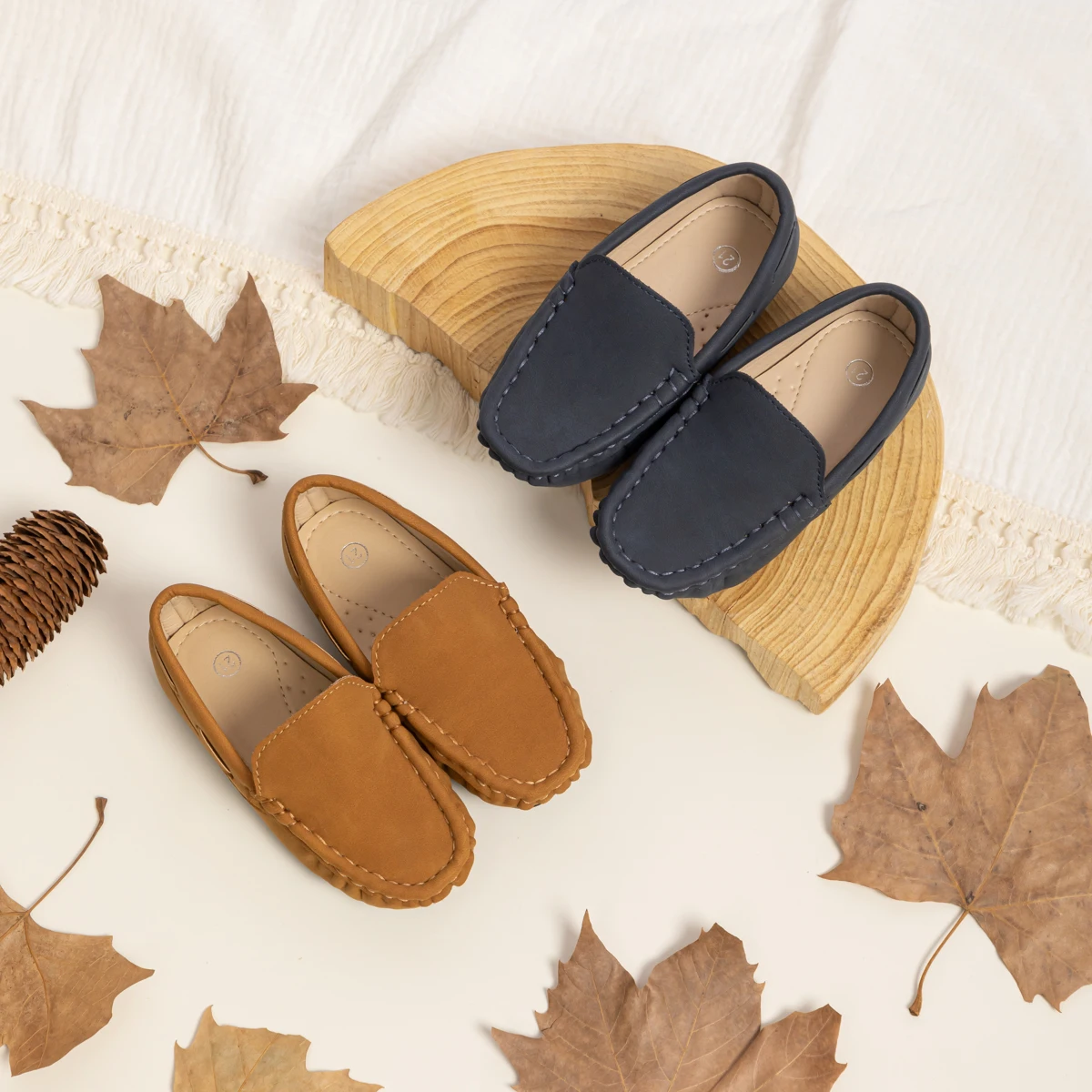 Herbst Kinder campus der Trend Kinder Jungen Sojabohnen schuhe weich besohlte rutsch feste Party vielseitige Freizeit kleid Slipper Wohnungen Schuhe Image
