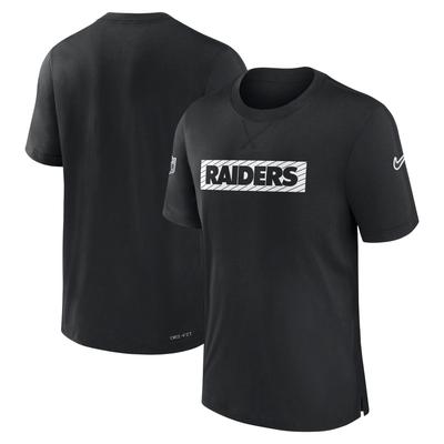 Nike – Las Vegas Raiders Sideline Player Performance-T-Shirt für Herren, schwarz Image