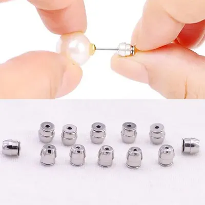 10Pcs Secure Earring Lock Earring Back Safe Ear Studs Nuts Earings Lifters Replacement for All Types