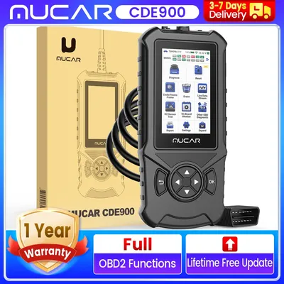 MUCAR CDE900 OBD2 Car Scanner Auto Diagnostic Tool ECM TCM ABS SRS 2+16G Code Reader OBD2 Automotive