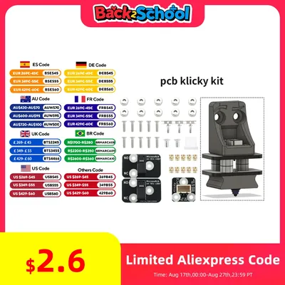 FYSETC PCB Klicky Kit Z Auto Leveling kits 3D Printer Auto D2F-01/D2F-01L/D2HW-A201D for Voron Klicky Probe kit Impressora 3D