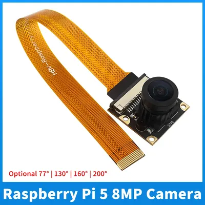 Raspberry Pi 5 8MP Camera IMX219 Sensor Chip CSI Interface 77° 130° 160° 200° Camera Webcam for