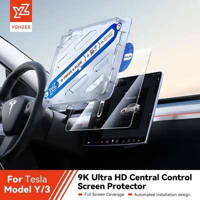 YZ Tempered Glass Screen Protector for Tesla 2021-2023 Model 3 Y Dashboard Touchscreen Matte High