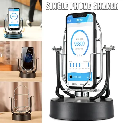 Single Phone Swing Device Automatic Shake Wiggler Step Earning Mobile Phone Holder Support Desk