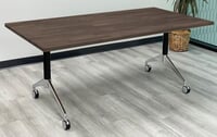 Solid Hardwood Flip Top Training Table - 71" x 36" Table