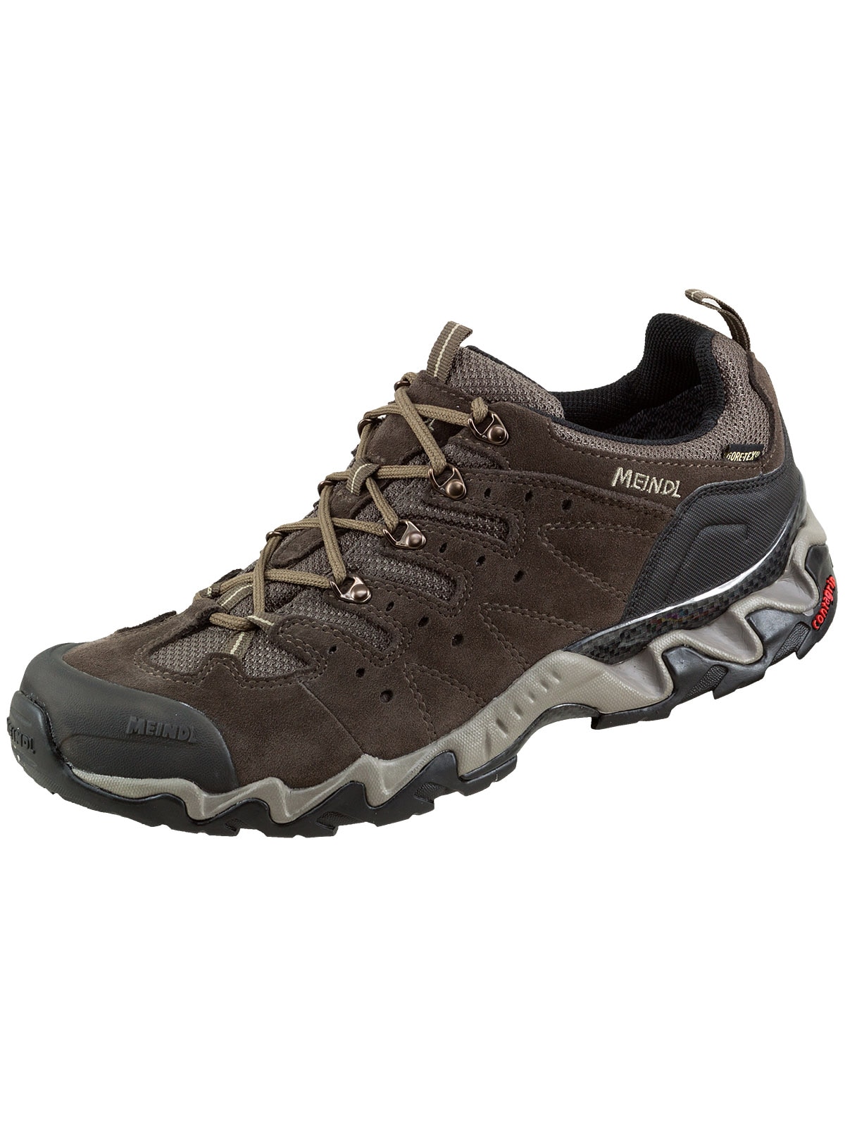 Wanderschuh MEINDL "Meindl Portland GORE-TEX mocca", Herren, Gr. 41, Normalschaft, braun, Veloursleder, Schuhe Wanderschuh, GORE-TEX – Winddicht, wasserdicht und atmungsaktiv