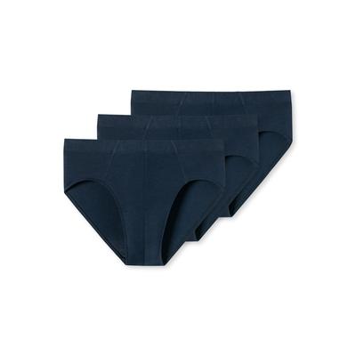 Minislip SCHIESSER "95/5", Herren, Gr. 5, blau (803, dunkelblau), Single Jersey, Obermaterial: 82% Polyamid, 18% Elasthan, unifarben, körpernah, Unterhosen, mit softem, tonalem Komfortbund Image