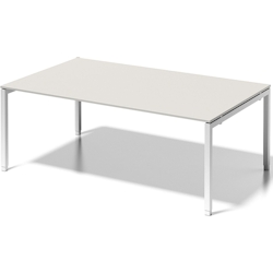 Bisley Chefarbeitsplatz/Konferenztisch Cito BxTxH 200x120x65-85cm grauweiß/verkehrsweiß Image