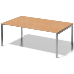 Bisley Chefarbeitsplatz/Konferenztisch Cito BxTxH 200x120x65-85cm buche/silber Image