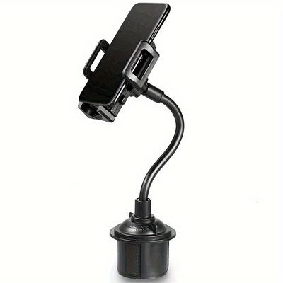 TEMU New Universal Adjustable Car Mount Gooseneck Cup Holder Cradle For Cell Phone