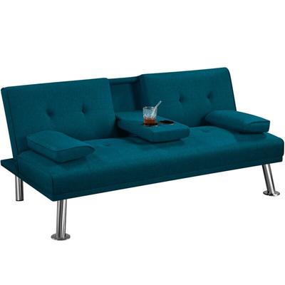 Yaheetech - Klappbares Schlafsofa Couch Sofa mit Schlaffunktion Bettsofa mit Großer Liegefläche von Image