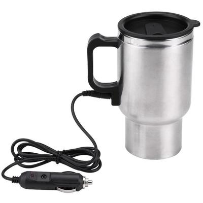 Dewin - Auto-Heizbecher – Auto-Wasserkocher, Edelstahl-Elektroauto-Heizbecher für Kaffee, Tee,