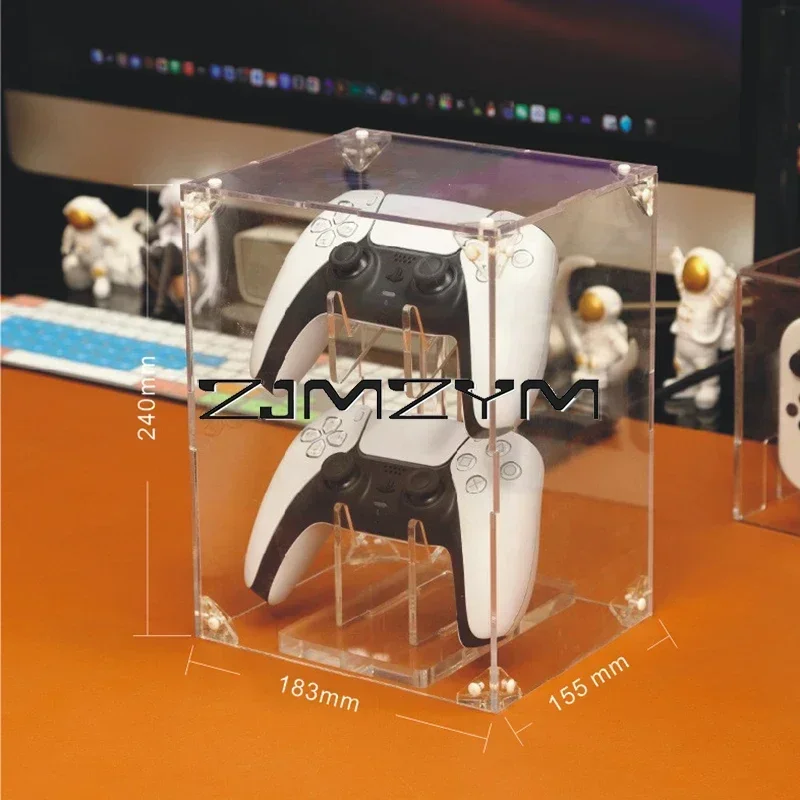 Ps5 Game Handle Stand Staubs chutz Doppels chichtige Acryl Game Controller Halterung unterstützt transparentes Zubehör Image