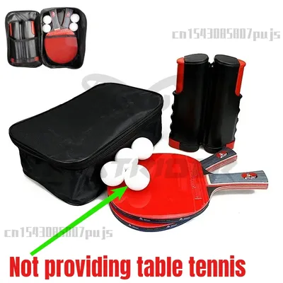 Tischtennisschläger-Set, langer Griff, Tennis-Tischschläger mit Tasche, professioneller Tischtennisschläger für Anfänger Image