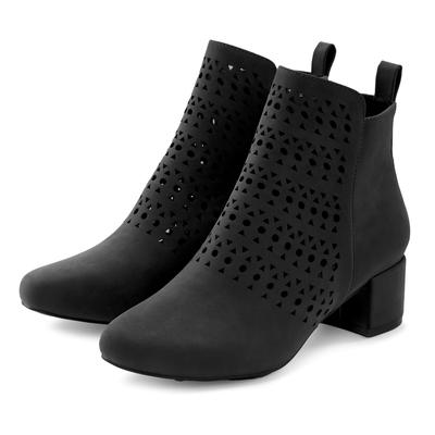 Stiefelette LASCANA, Damen, Gr. 35, schwarz, Obermaterial: 100% Lederimitat. Futter: 100% Lederimitat. Decksohle: 100% L