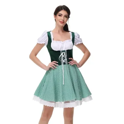 Deutsch bayerische traditionelle Dirndl Kleid München Oktoberfest Festival Karneval Bier Mädchen Image