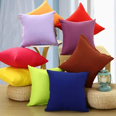 40x40 CM Solide Platz Kissen Abdeckung Fall Wurf Kissen Abdeckungen Hause Sofa Dekorative Image
