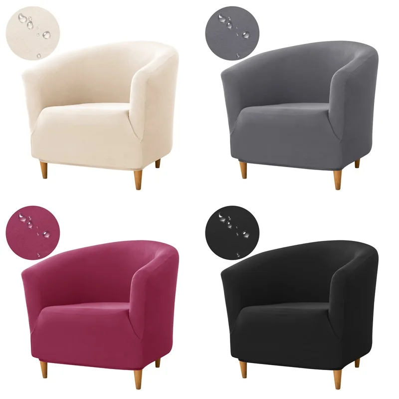 1PC Elastic Club Tub Sessel Abdeckung Wohnzimmer Stretch Bar Akzent Stuhl Schonbezüge Einzel Sofa Abdeckungen für Theke Schlafzimmer