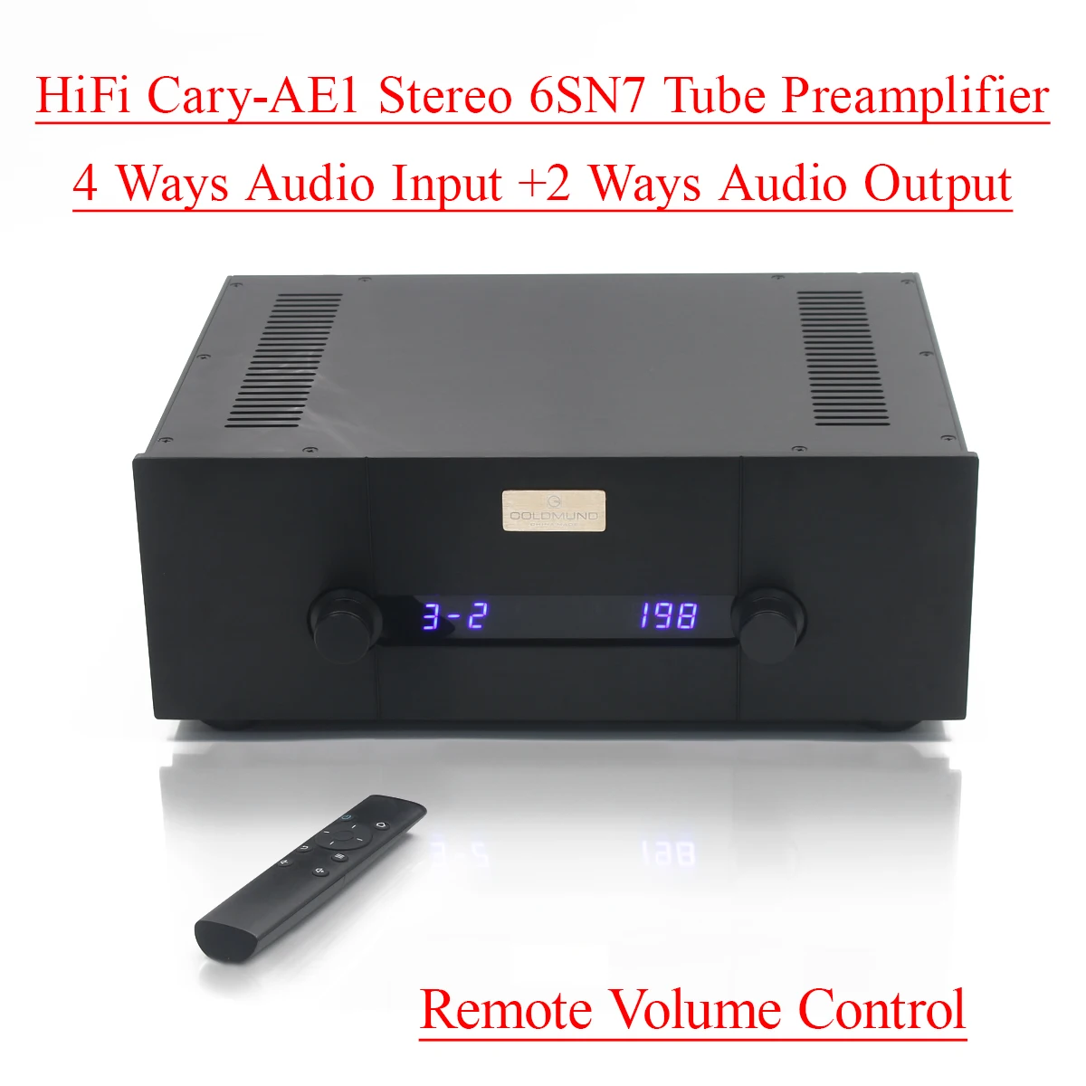 STR11A-Max Referenz CARY-AE1 Schaltung 6SN7/6N8P Vakuumröhrenvorverstärker HiFi Stereo Home Audio 4-in 2-out Vorverstärker Image