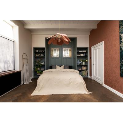 Bettwäsche KAYORI "Kora", beige (natur), B/L: 135cm x 200cm, , Mako-Satin, B/L: 80cm x 80cm, Mako-Satin, Obermaterial: 100% Baumwolle, Bettwäsche, Bio-Baumwolle Image