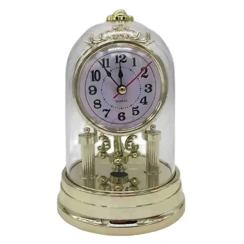 Europäischen Stil Stumm Retro Wecker Stoppuhr Tischuhr für Wohnzimmer Büro Desktop Dekoration Uhr Uhr Geschenke Image