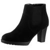 Stiefelette ANISTON SHOES, Damen, Gr. 39, schwarz, Textil, Veloursleder, elegant, Schuhe, Ankleboots mit seitlichem Stretcheinsatz - NEUE KOLLEKTION