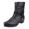 Winterstiefelette RIEKER, Damen, Gr. 42, schwarz, Lederimitat, elegant, Schuhe, mit Zierbänder