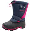Winterstiefel KANGAROOS "Kanga-Bean II", Damen, Gr. 28, blau (navy, pink), Synthetik, Textil, sportlich, Schuhe, Snowboots, Winterboots, Winterschuhe, wasserabweisend